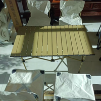 Table pliable en fer ultralégère Portable pour une utilisation en extérieur haute résistance plage pique-nique randonnée Camping sac lesté meubles d'intérieur