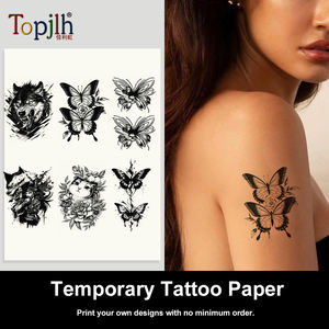 Kits d'autocollants de sublimation faciles à appliquer Topjlh, tatouages temporaires en gros pour les fêtes costumées et les célébrations de festivals pour adultes - Product Image 2