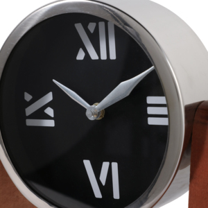 Modern Round Desk <b>Clock</b> With Roman Numerals For Home Decor And Living Room Table Placement Small Accent <b>Clock</b> - Product Image 6