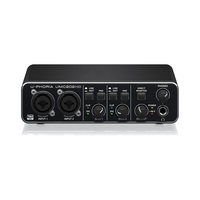 Interface audio USB professionnelle UMC202HD 24 bits/192 kHz avec préamplis micro pour studio à domicile et enregistrement de guitare