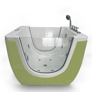 Bain à remous à bulles d'ozone pour bébé <span class=keywords><strong>Baignoire</strong></span> intérieure à LED vortex à température constante avec chaleur de douche - Product Image 2