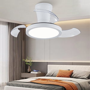 Lampe à ventilateur électrique de conception moderne de 20 pouces pour la maison Restaurant Chambre à coucher Lustre intégré 3 <span class=keywords><strong>Conversion</strong></span> de fréquence Muet Invisible - Product Image 2