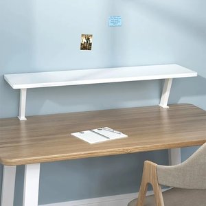 Desktop Tiered Shelf <b>Wall</b> Mounted Rectangle Panel Organizer For <b>Desk</b> Neatening Storage Office Use - Product Image 2