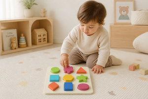 Puzzle Geometrico in Legno Montessori, Gioco di Abbinamento <span class=keywords><strong>Forme</strong></span>, Giocattolo Educativo per Bambini e Prescolare - Product Image 3