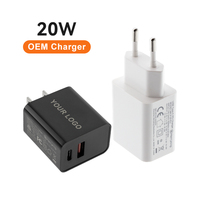 Accepter le logo/l'image de marque Personnalisation Adaptateur de chargeur PD 20W Avec boîte standard câbles usb