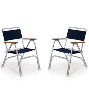 Xiamen Sunshine Marine Chaise longue Bleu Marine Bateau Chaise Pliante Rembourrée En Acier Inoxydable Anodisé Chaise À Vendre - Product Image 4