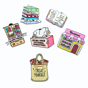 Üretici özel tasarım kitabevi emaye pimleri toptan kitap sevgilisi hediye - Product Image 1