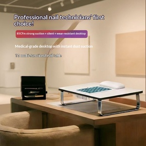 Extractor de Polvo para Manicura de Sobremesa con Reposamanos, Aspiradora de Uñas de Bajo Ruido para Salón - Product Image 3