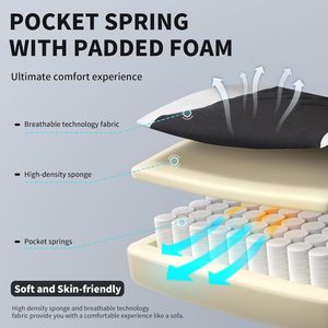 Chaises de jeu ergonomiques en tissu élastique à gratter pour chat avec <span class=keywords><strong>repose</strong></span>-pieds Chaises de jeux vidéo inclinables avec coussin à ressort - Product Image 5