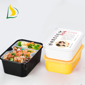 To Go Boxes 3 Division Bento Box Foam Food Container Disposable 3 Compartment Container