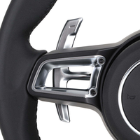 Volant en cuir noir élégant sans boutons pour Porsche 911 991 992 Cayenne 958 987 Boxster 986 Panamera 970 Taycan Macan