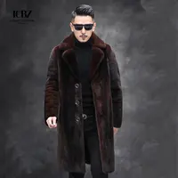 High Quality Winter New Style Ferret Fur Coat Zipper Golden Mink