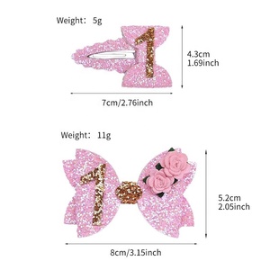 Mini pinzas para el pelo estilo western para niños al por mayor, horquillas con flores y cinta de tela ecológica para el cuidado del medio ambiente - Product Image 5