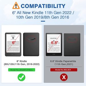 MoKo – coque de protection Ultra légère en PU pour <span class=keywords><strong>Kindle</strong></span> 11th 2022/ <span class=keywords><strong>kindle</strong></span> 10th 2019/ <span class=keywords><strong>kindle</strong></span> 8th 2016 - Product Image 3