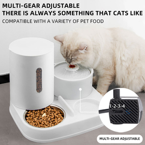 Nuevo Diseño, Dispensador de Agua y Comida Automático 2 en 1 Portátil y Sólido <span class=keywords><strong>para</strong></span> Mascotas, Bebedero Eléctrico USB <span class=keywords><strong>para</strong></span> Perros y Gatos - Product Image 2