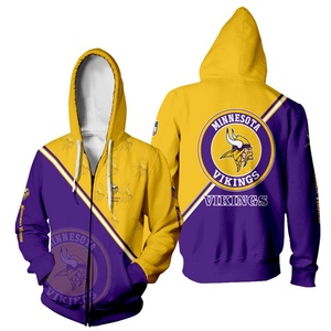 Sudadera con capucha de poliéster 100% satinado con cremallera, estilo casual deportivo europeo-americano, holgada y moderna, con estampado digital, para otoño 2025 - Product Image 3
