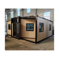 Unité d'hébergement préfabriquée pour camp de travail, maison extensible à double aile de 40 pieds