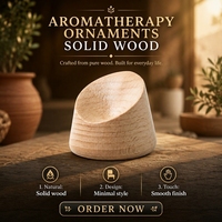 Diffuseur d'arômes professionnel en bois sculpté CNC, en hêtre massif, pour huiles essentielles, décoration de bureau et personnalisation de cadeaux