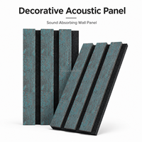 Panel Acústico Decorativo de Madera Flexible, Panel Curvo Absorbente de Sonido para Paredes y Techos Interiores