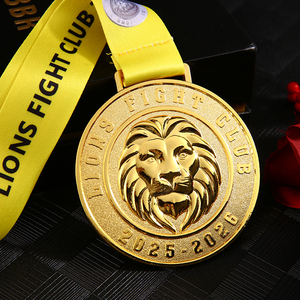 Medaglia Personalizzabile con Logo <span class=keywords><strong>3D</strong></span> in Oro, Argento o Bronzo, Modello Disponibile: Leone di Fight Club - Product Image 4