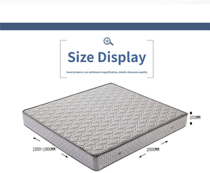 <span class=keywords><strong>Matelas</strong></span> <span class=keywords><strong>de</strong></span> chambre confortable - <span class=keywords><strong>Matelas</strong></span> King-Size en boîte, tissu respirant et doux en maille avec pochettes, hypoallergénique - Product Image 4