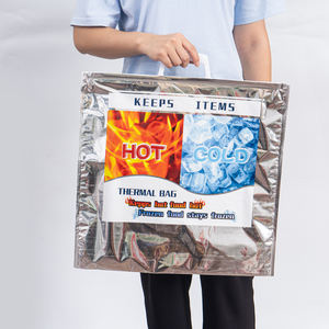 <span class=keywords><strong>Bolsa</strong></span> Térmica de Plástico PE Azul y Blanca Resistente, <span class=keywords><strong>Bolsa</strong></span> de Picnic <span class=keywords><strong>Plegable</strong></span> Aislada, <span class=keywords><strong>Bolsa</strong></span> Térmica para Alimentos, <span class=keywords><strong>Bolsa</strong></span> Térmica Personalizada - Product Image 2