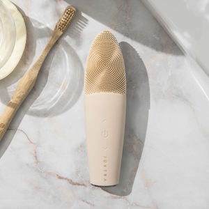 Premium Plus Sonic <b>Face</b> Cleansing Brush Waterproof Vibrating Silicone Exfoliator <b>Electric</b> Facial <b>Massager</b> Beauty Device - Product Image 5