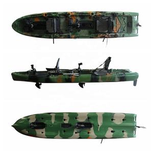 เรือคายัคตกปลาแบบปั่น Viking สำหรับสองคน ที่นั่งคู่ ผลิตจากพลาสติก ดีไซน์ใหม่ ขนาด 4.<span class=keywords><strong>2</strong></span> เมตร วัสดุ LDPE HDPE พร้อมขาตั้ง ไม้พาย และกระเป๋า รับประกัน <span class=keywords><strong>2</strong></span> ปี - Product Image 1