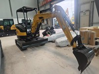 Nouvelle mini-excavatrice sur chenilles SY26U de 2,76 tonnes à balayage zéro, 15,2 kW, hydraulique, avec cabine et godet de 0,07 m³
