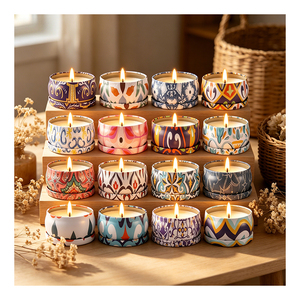 Kits de fabrication de bougies de luxe avec emballage en pot et couvercle blanc, mélange de soja aromatique, pour cadeaux de mariage, présentoir de boutique, collection de luxe - Product Image 6