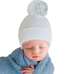 HY2 Gorro Neonatal <span class=keywords><strong>de</strong></span> Doble Espesor Gorro Fetal <span class=keywords><strong>de</strong></span> Punto a Rayas <span class=keywords><strong>para</strong></span> Bebé Gorro <span class=keywords><strong>de</strong></span> Invierno 0-3 <span class=keywords><strong>Meses</strong></span> - Product Image 4