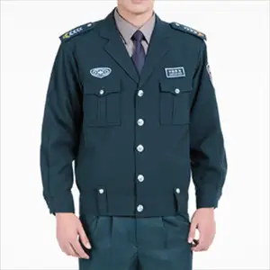 Materiali RPET nuova manica lunga abiti da lavoro invernali proprietà scuola guardia uniforme di sicurezza