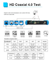 NF-IPC716MOVTADHS PLUS Testeur de caméra CCTV à écran tactile IPS 7 pouces | Moniteur de testeur CCTV tout-en-un 4K HD