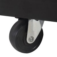 Chariot de soudage à roulettes en acier noir à 4 tiroirs avec rangement, conception moderne personnalisable OEM – Ventes Flash