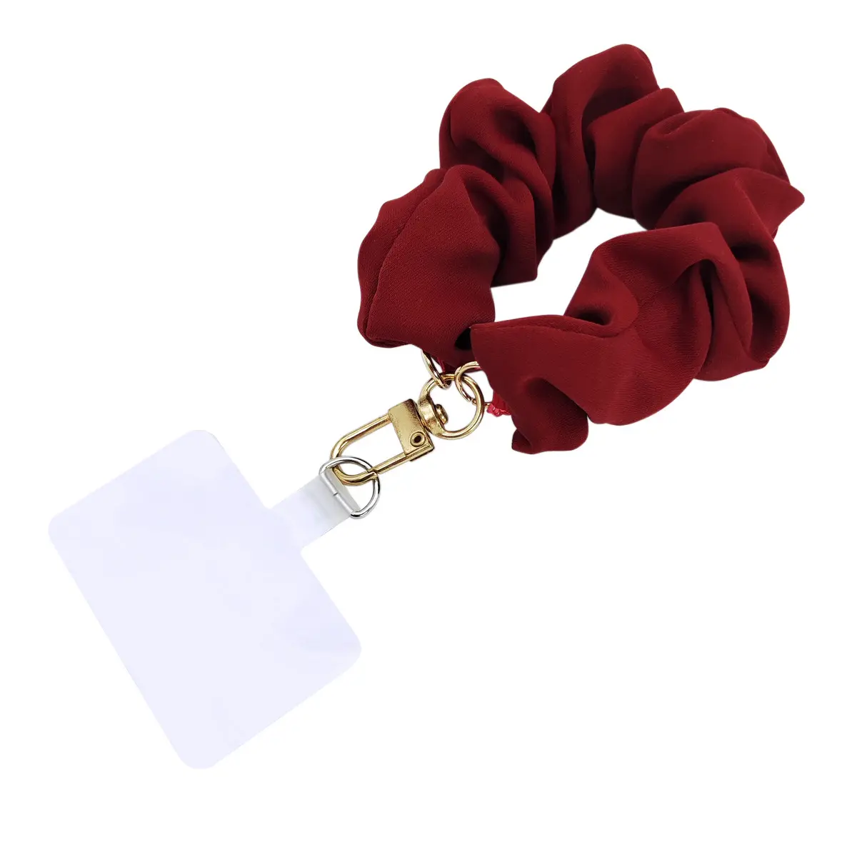 Chaveiro scrunchie Wristlet Keychain Bracelet Mulheres Stretchy Removível Chaveiro pingente