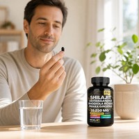 Complément alimentaire 8-en-1 Shilajit Ashwagandha Rhodiola Ginseng en capsules végétales (60 unités) – Marque privée OEM ODM