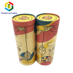 Logotipo de impresión personalizado de copa cilindro tubo de papel Kraft reciclable redondo tubos de cartón - Product Image 3