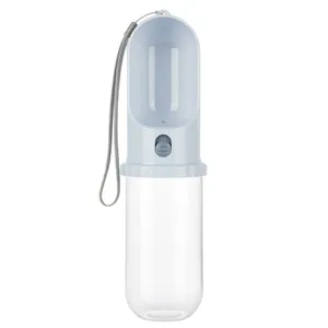 450ml Dog Outdoor Travel Leak Proof Water Pet Drinking Dishwasher Safe Food Grade Plastic Dog Portable Water Bottle