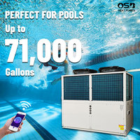 Bomba de Calor Inteligente para Piscina R410a de 130kW con Tecnología Inverter, Pantalla LED, Acero Inoxidable, Independiente y con WiFi