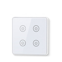 Interrupteur de Scène Intelligent Sans Fil Tuya Zigbee, Télécommande Alimentée par Batterie, Commande Vocale, Interrupteur Mural Intelligent pour la Maison