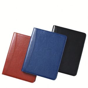 Porte-documents professionnel personnalisé en cuir PU avec fermeture éclair - Housse pour tablette, rangement, calculatrice, bloc-notes - Product Image 3