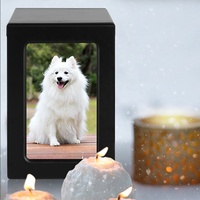 Accesorios para mascotas, urnas personalizadas para mascotas, cenizas de perros o gatos con marco de fotos, urnas de cremación para mascotas, cajas de madera