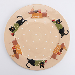 Mug en céramique de Noël 12oz avec cuillère patte de Teckel - Tasse à café festive Teckel brun, chapeau de Père Noël et <span class=keywords><strong>pull</strong></span> - Product Image 5