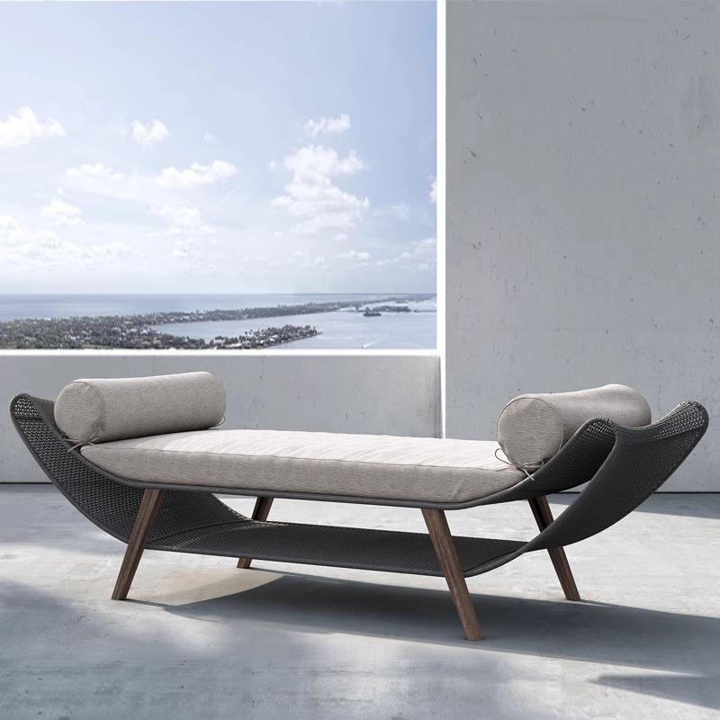 Fauteuil inclinable en teck