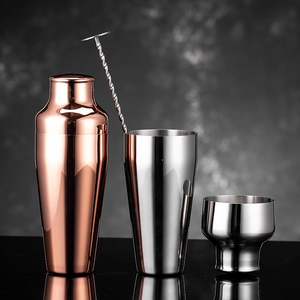 गर्म बिक्री कस्टम लोगो 12 टुकड़े बार अंडाकार बांस फ्रेम सेट उपकरण फ्रांस शैली स्टेनलेस स्टील अल्कोहल शेकर - Product Image 4