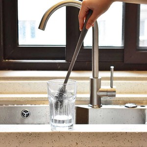 Cepillo de silicona <span class=keywords><strong>para</strong></span> eliminar manchas de té, limpieza de cocina sin esquinas muertas, mango largo - Product Image 6
