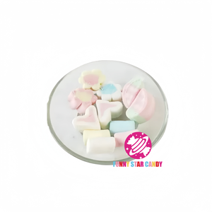 Deliciosa mezcla de frutas sabor dulce algodón de azúcar Halal Snack colorido corto <span class=keywords><strong>Mini</strong></span> Twist suave malvavisco - Product Image 2