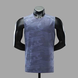 Nueva llegada Gimnasio Alta calidad Transpirable Antiarrugas Peso ligero Estilo único Precio al por mayor Venta caliente Camiseta sin mangas - Product Image 2