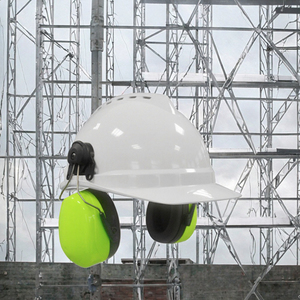 <span class=keywords><strong>Protection</strong></span> <span class=keywords><strong>auditive</strong></span> professionnelle de sécurité 31dB, type bandeau détachable, réutilisable, pour casque et casque de chantier, en matériaux PU et ABS, protège-oreilles - Product Image 3