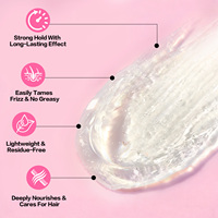 Gel Coiffant Fixation Extrême Sans Résidus à la Fraise pour Cheveux 4C, Personnalisable avec Logo, à la Biotine et Huile de Ricin, Favorisant la Croissance, Marque Privée
